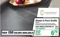 Menards Shown in Ferro Grafite offer