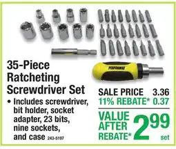 Menards 35-Piece Ratcheting Screwdriver Set offer