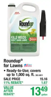 Menards Roundup for Lawns offer