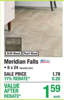 Menards Meridian Falls offer