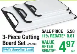 Menards 3-Piece Cutting Board Set offer