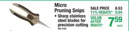 Menards Micro Pruning Snips offer