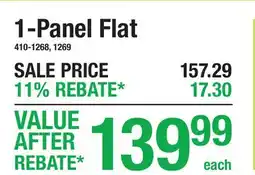 Menards 1-Panel Flat offer