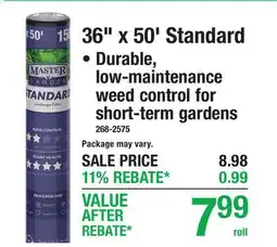 Menards 36 x 50' Standard offer