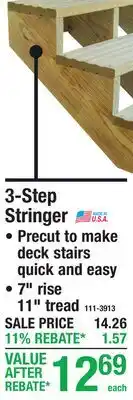 Menards 3-Step Stringer offer