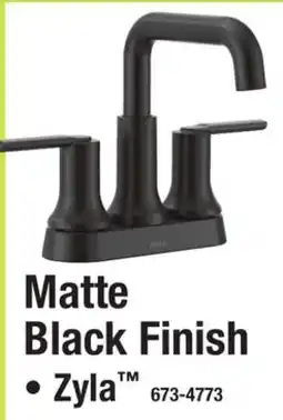 Menards Matte Black Finish offer