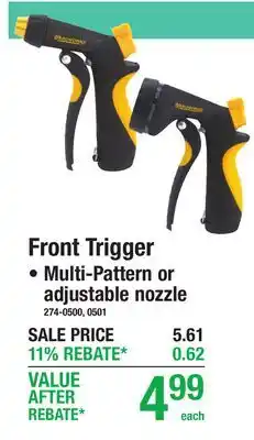 Menards Front Trigger offer