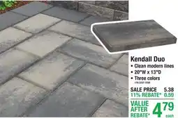 Menards Kendall Duo offer