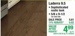 Menards Laderra 9.5 WireBrushed Engineered Hardwood Flooring offer