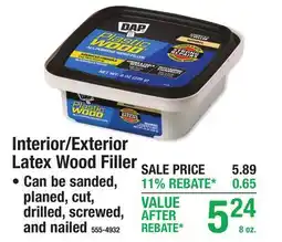 Menards Interior/Exterior Latex Wood Filler` offer