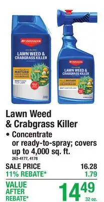 Menards Lawn Weed & Crabgrass Killer offer