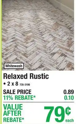 Menards Relaxed Rustic offer