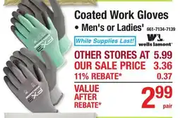Menards Coated Work Gloves offer