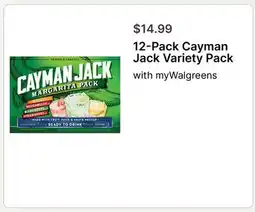 Walgreens 12-Pack Cayman Jack Variety Pack offer