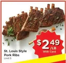 Kroger St. Louis Style Pork Ribs offer