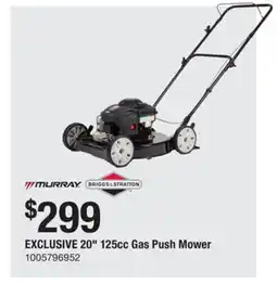 The Home Depot Murray 20 125cc Gas Push Mower offer