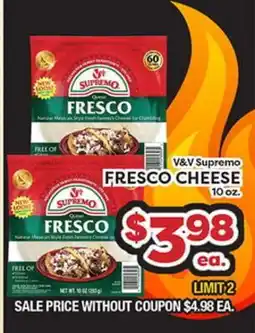 Torres Supermercado V&V Supremo Fresco Cheese offer