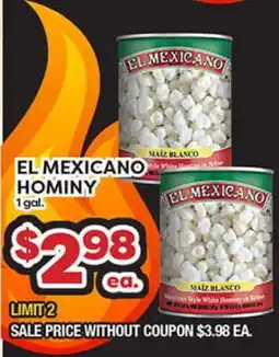 Torres Supermercado EL MEXICANO HOMINY offer