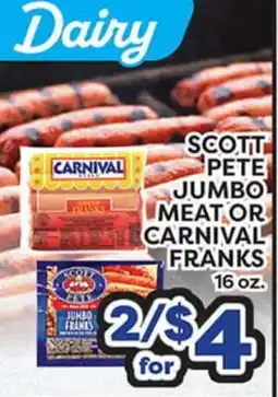 Torres Supermercado SCOTT PETE JUMBO MEAT OR CARNIVAL FRANKS offer