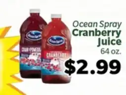 Living Fresh Market Ocean Spray Cranberry Juice offer