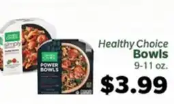 Living Fresh Market Healthy Choice Bowls offer