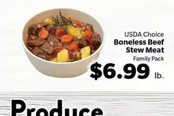 Living Fresh Market USDA Choice Boneless Beef Stew Meat offer