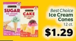 Living Fresh Market Best Choice Ice Cream Cones offer