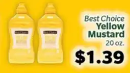 Living Fresh Market Best Choice Yellow Mustard offer
