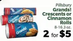 Living Fresh Market Pillsbury Grands! Crescents or Cinnamon Rolls offer