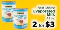Living Fresh Market Best Choice Evaporated Milk offer