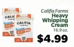 Living Fresh Market Califia Farms Heavy Whipping Cream offer