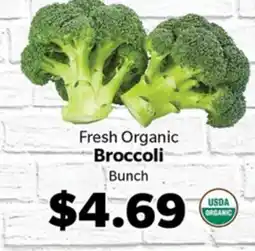 Living Fresh Market Fresh Organic Broccoli Bunch offer