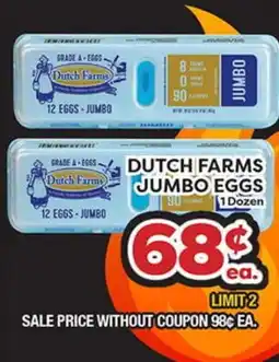 Torres Supermercado DUTCH FARMS JUMBO EGGS offer