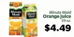 Living Fresh Market Minute Maid Orange Juice offer