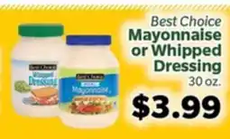 Living Fresh Market Best Choice Mayonnaise or Whipped Dressing offer