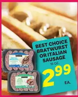El Paso Grande BEST CHOICE BRATWURST OR ITALIAN SAUSAGE offer