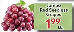 World Fresh Market Jumbo Red Seedless Grapes offer