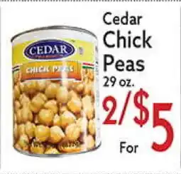 World Fresh Market Cedar Chick Peas offer
