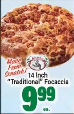 Angelo Caputo's Fresh Market 14 Inch Traditional Focaccia offer