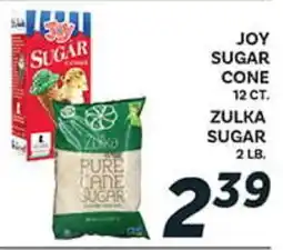 El Paso Grande JOY SUGAR CONE 12 CT. ZULKA SUGAR 2 LB offer