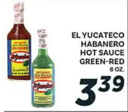 El Paso Grande EL YUCATECO HABANERO HOT SAUCE GREEN-RED offer