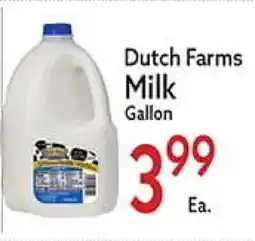 World Fresh Market Dutch Farms Milk offer