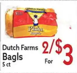 World Fresh Market Dutch Farms Bagls offer