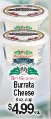 Angelo Caputo's Fresh Market Bel Giorno Burrata Cheese offer