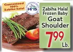 World Fresh Market Zabiha Halal Frozen Baby Goat Shoulder offer