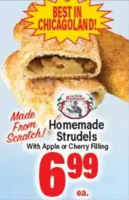 Angelo Caputo's Fresh Market Homemade Strudels offer