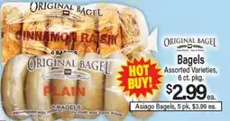 Angelo Caputo's Fresh Market Bagels offer