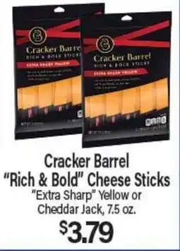 Angelo Caputo's Fresh Market Cracker Barrel Rich & Bold Cheese Sticks offer
