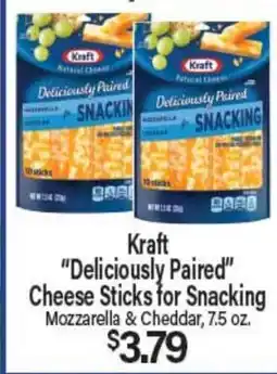 Angelo Caputo's Fresh Market Kraft Deliciously Paired Cheese Sticks for Snacking offer
