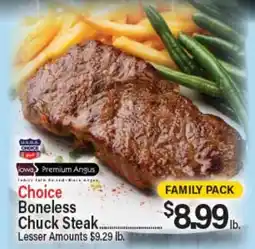 Angelo Caputo's Fresh Market Choice Boneless Chuck Steak offer